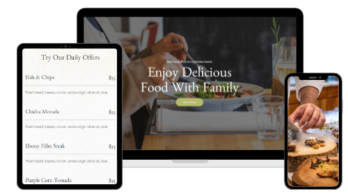 Eine Webseite für Restaurants sollte für Mobilgeräte optimiert sein